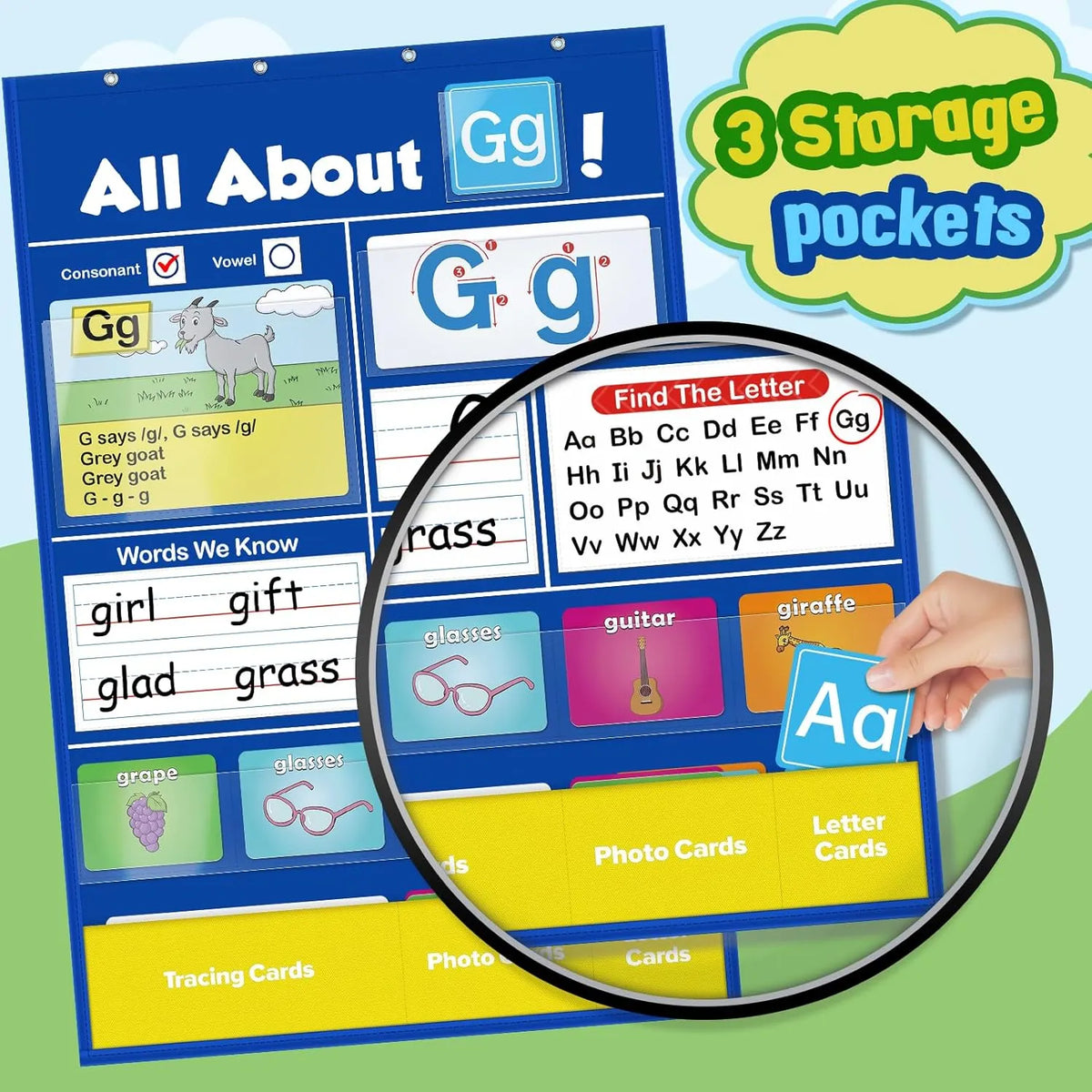 🔥HOT SALE🔥 SALE 49% OFF 📚Alphabet Learning Pocket Chart