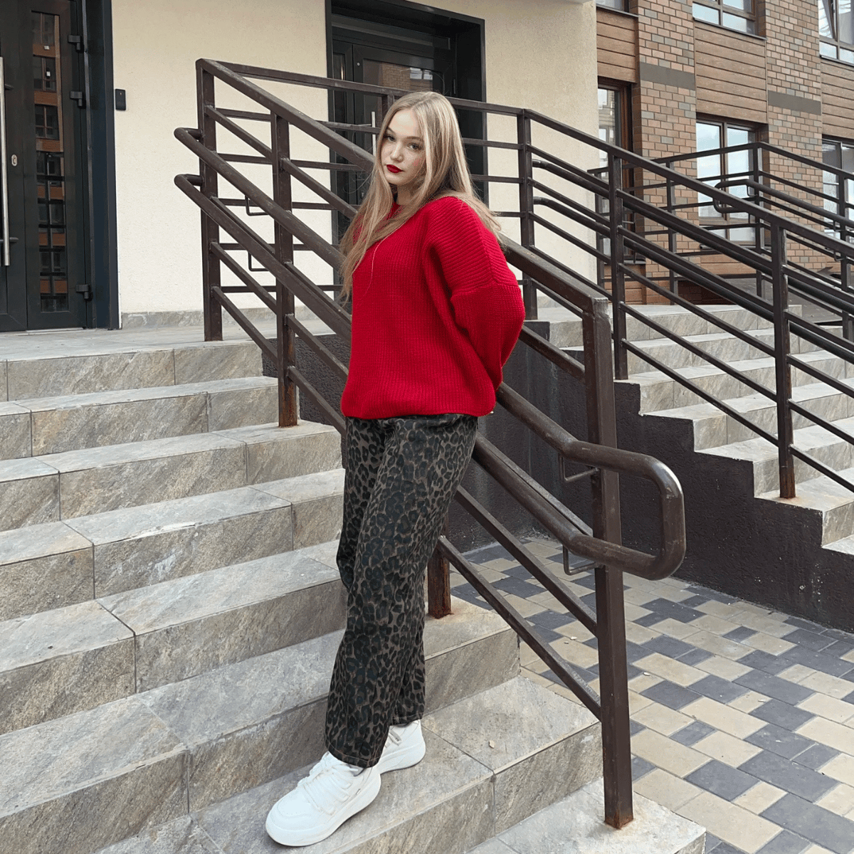 Viral Leopard Print Jeans