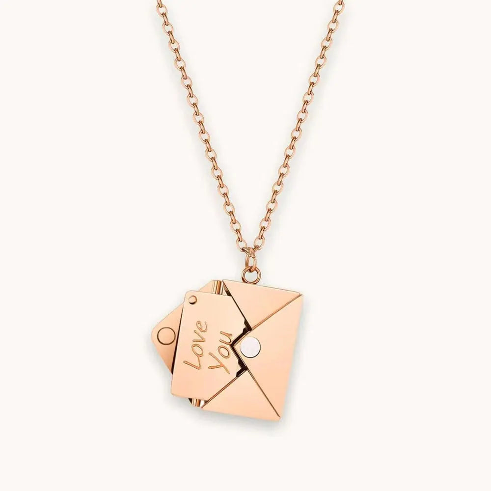 💓To my dearest-Custom Love Letter Envelope Necklace