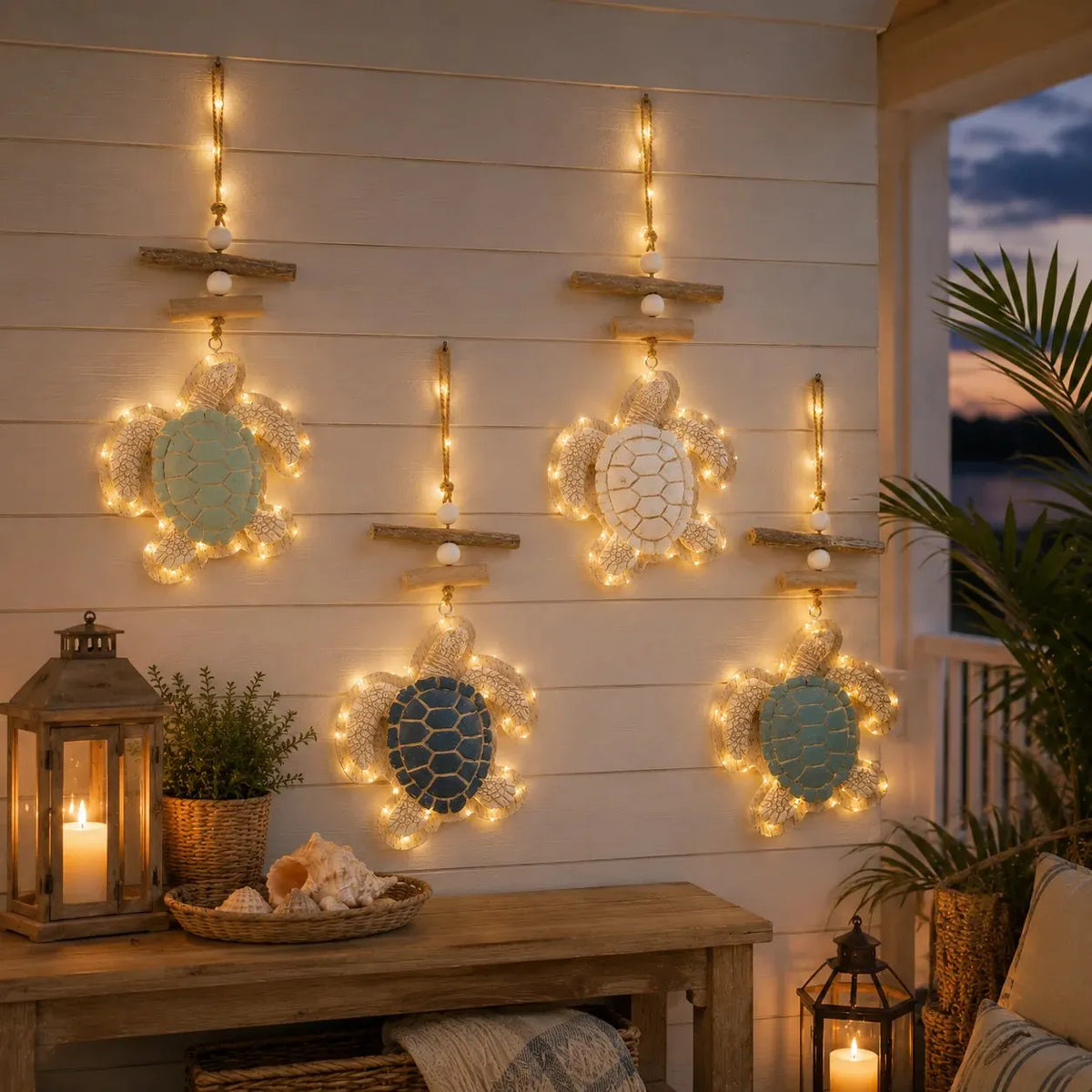 🔥HOT SALE🔥🔥Last Day 49% OFF🔥Glowing Coastal Sea Turtle Wall Art