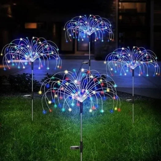 [ 49% OFF Sale Ends In Today]Waterproof  Solar Garden Fireworks Lamp