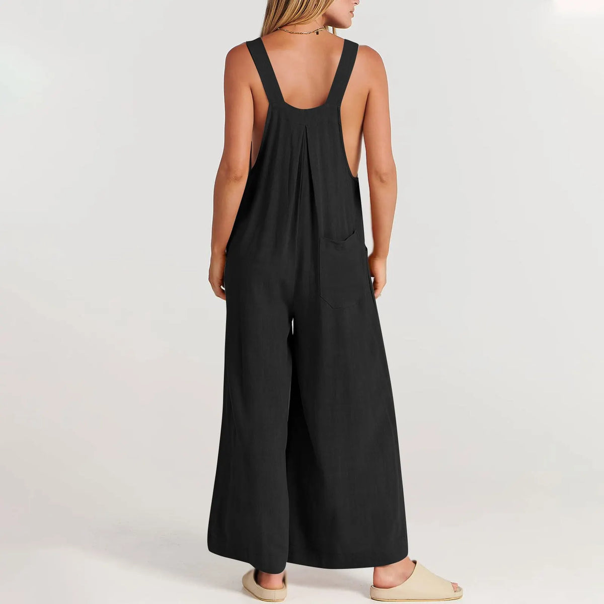 ❤️Buy 2 Free Shipping-Women's Sleeveless Wide Leg Jumpsuit with Pockets
