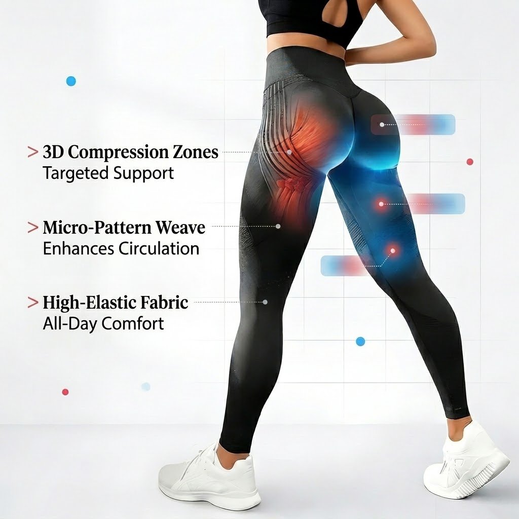 Women's High-Waisted Stretchy Butt-Lifting Yoga Leggings
