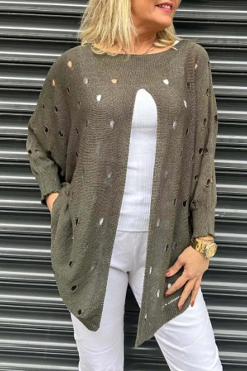 Women's Casual Slit Cutout Cardigan (Buy 2 Free Shipping)