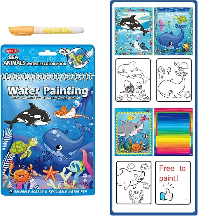 🔥Last 4 hours Sale: Save 50%- Reusable Magic Water Doodle Book
