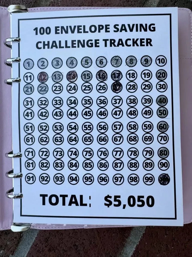 🔥LAST DAY 49% OFF - 🤑✉️100 Envelope Savings Challenge Book