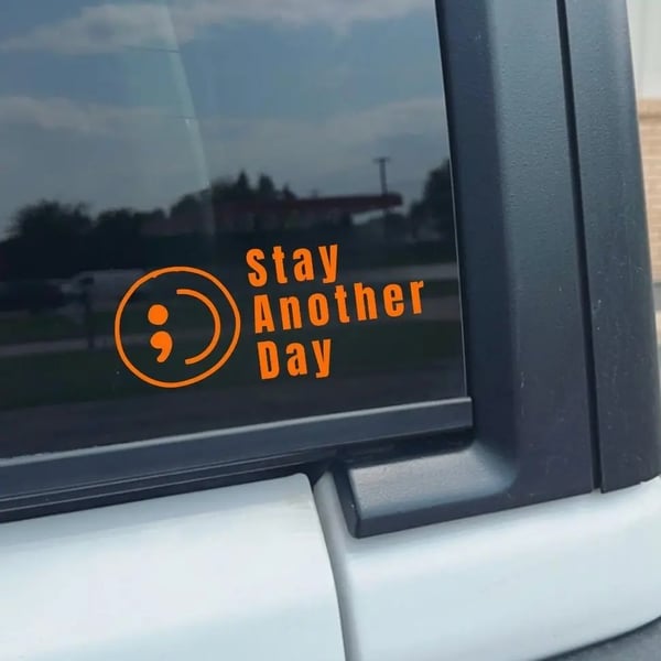 🔥LAST DAY 50% OFF - 🎗️Share Pack❤️ SAD Mental Health Awareness Car Decal (5 Pcs)