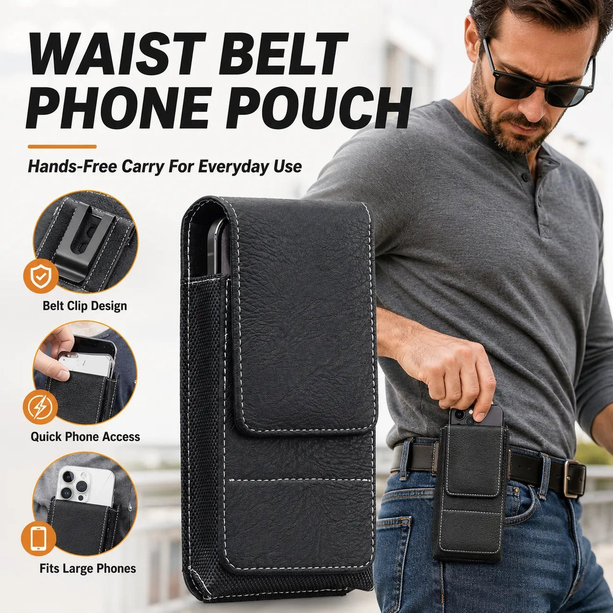 🔥HOT SALE🔥📱 Hands-Free Waist Phone PouchTM Keep Your Phone Safe & Accessible Wherever You Go