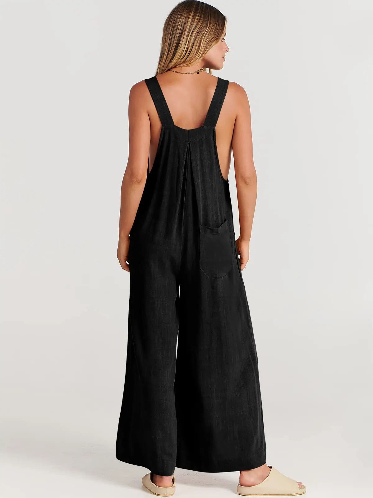 ❤️Buy 2 Free Shipping-Women's Sleeveless Wide Leg Jumpsuit with Pockets