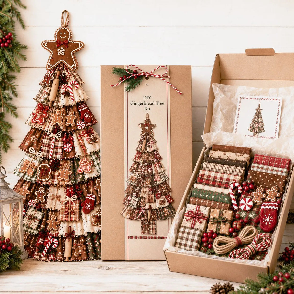 🎉🎄Beginner-Friendly DIY Oversized Patchwork Christmas Tree Door Hanging Kit | Complete Kit with All Tools & Step-by-Step Guide Included 💕