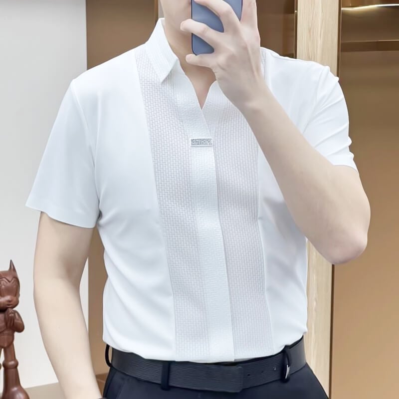 Men's Business Casual Patchwork Shirt (BUY 2 FREE SHIPPING)