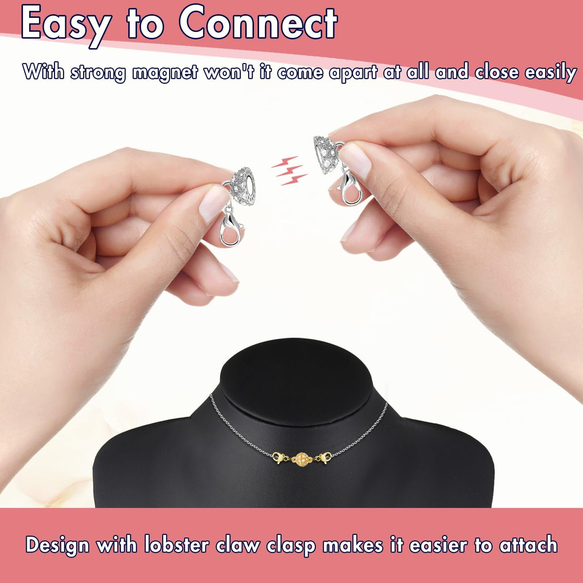 Magnetic Necklace Clasps And Closures