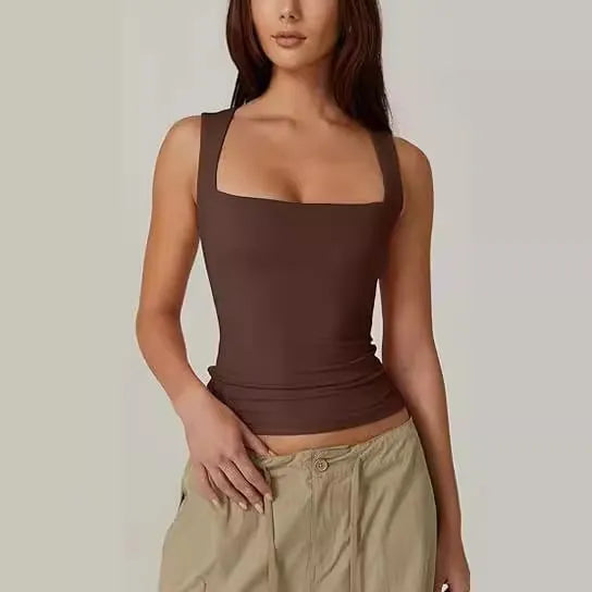Double-Layer Tank Tops Basic Tight T Shirts