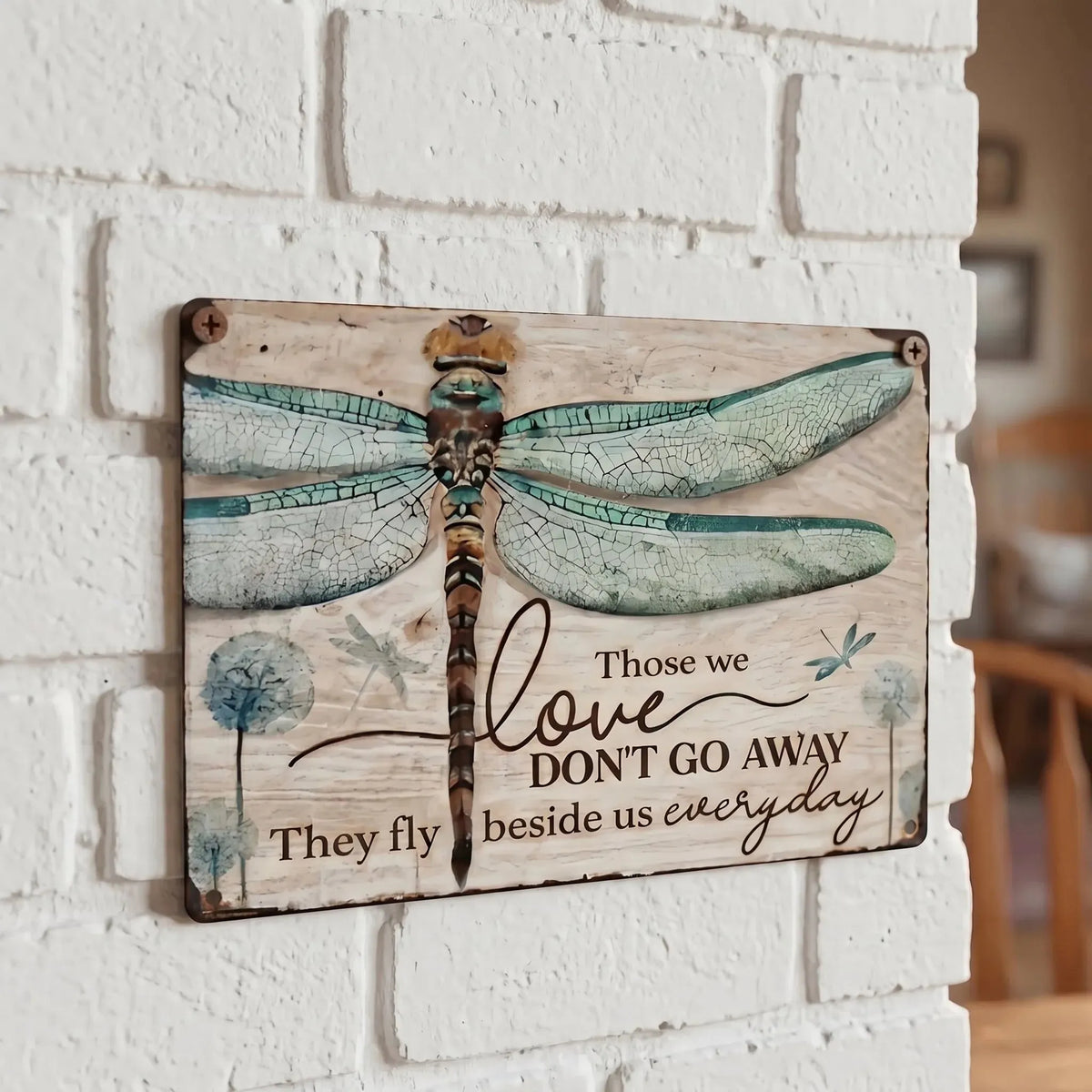 🎉 🕊️💛Dragonfly Memorial Plaque – Sympathy Gift