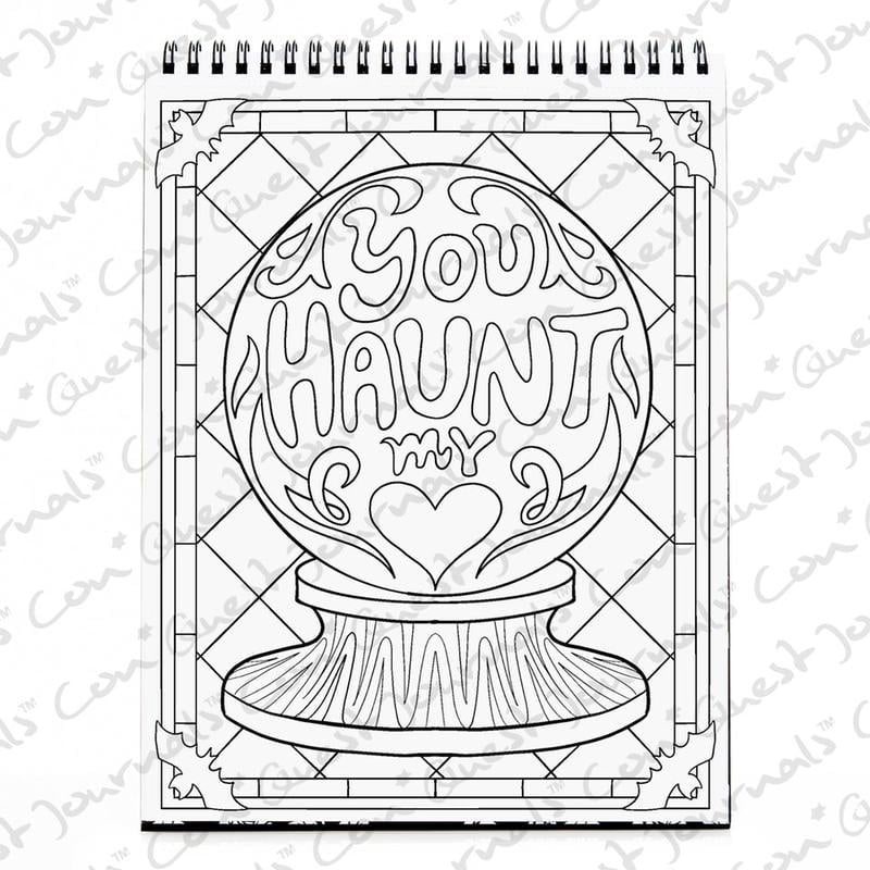 🔥Last Day 49% OFF -🖤 Waiting for the Night Gothic Love Coloring Book 📓