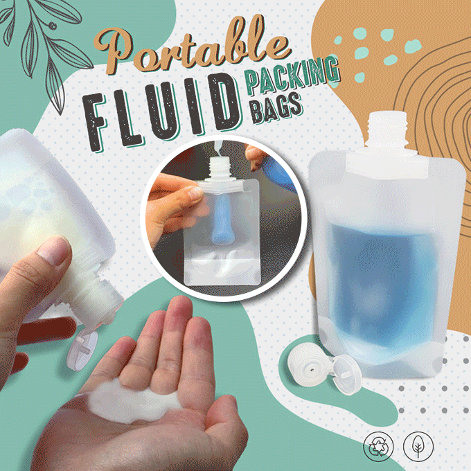 (🌷Summer SALE - 48% OFF) Portable Travel Fluid Makeup Packing Bag(10 Pcs)