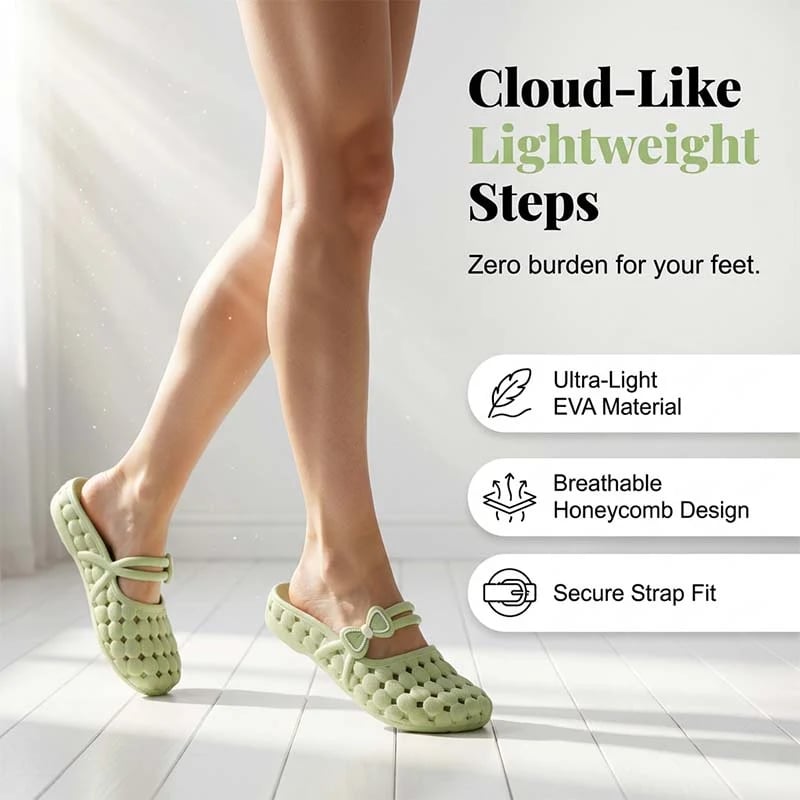 🔥 HOT SALE 🔥Women's Closed-Toe Breathable Mules