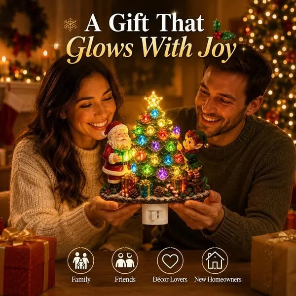 🎉🎄Jeweled Christmas Tree Plug-In Night Light