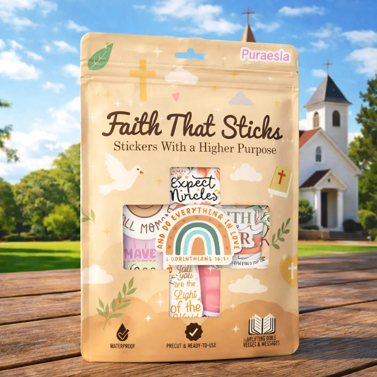 ✝️ Faith That Sticks ✝️ 300 PCS Inspirational Christian Bible Verse Stickers