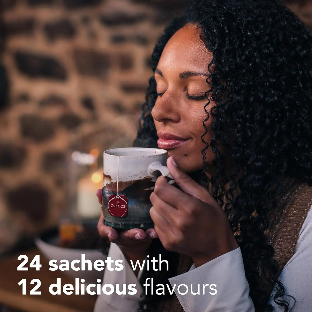 🎄Organic tea advent calendar, selection of 24 delicious black and green tea blends, Christmas gift for tea lovers🍵