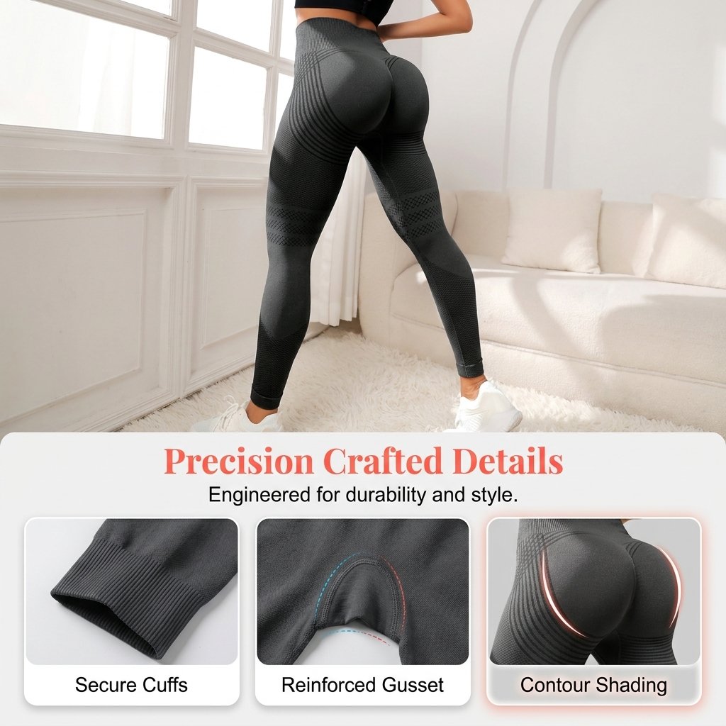 Women's High-Waisted Stretchy Butt-Lifting Yoga Leggings