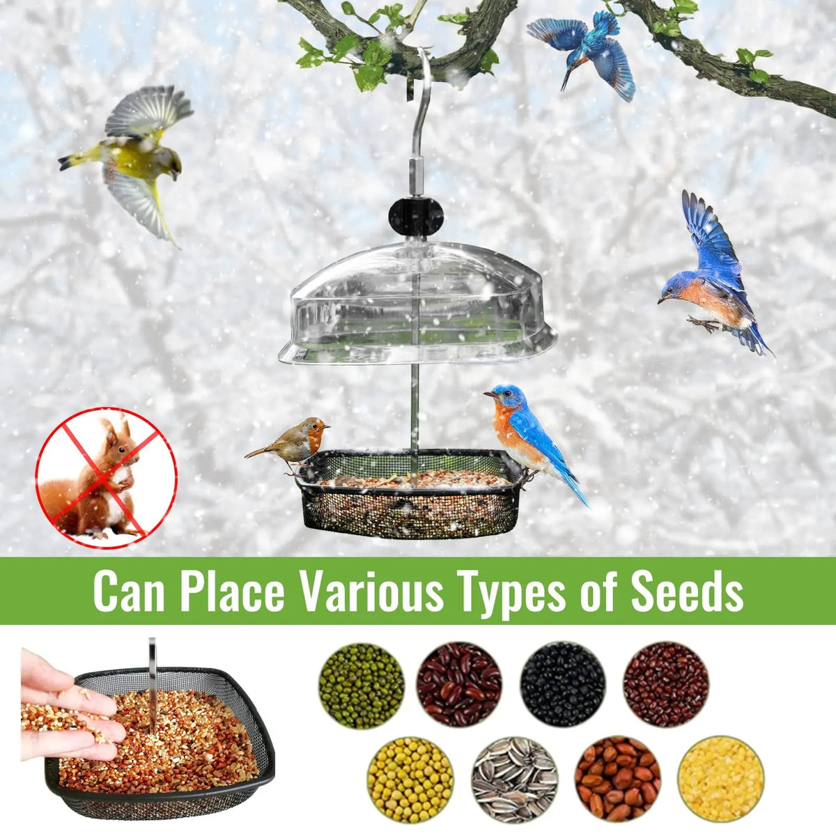 ⚡️FLASH SALE 49% OFF - Hanging Wild Bird Feeder Station