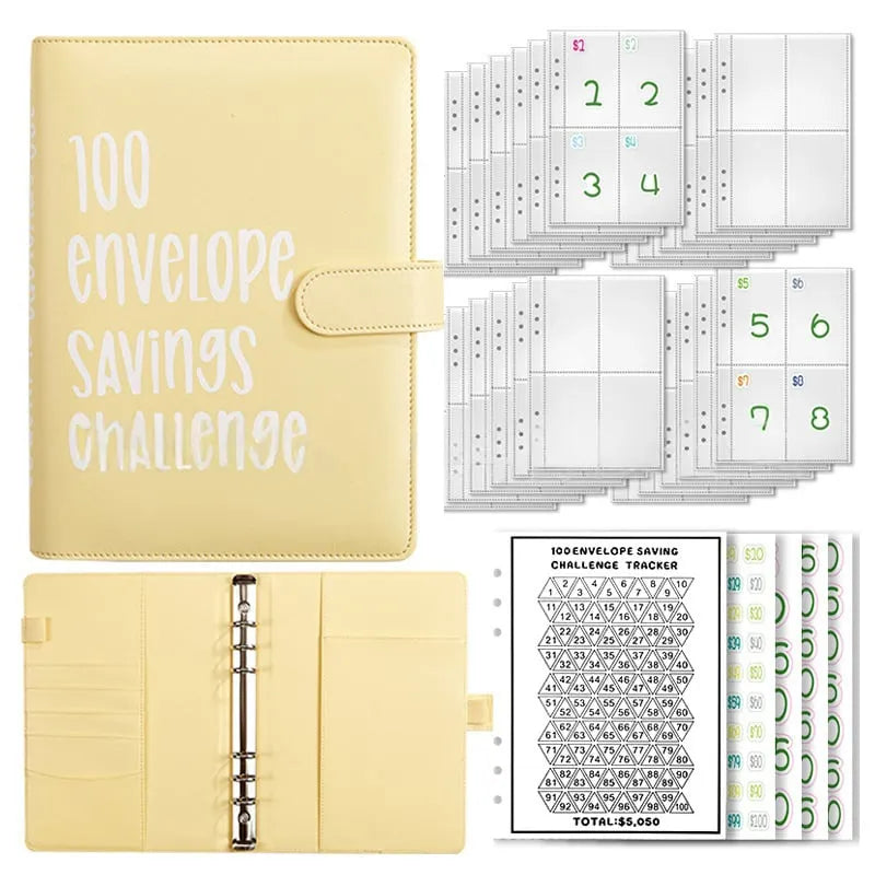 🏆Flash Sale⚡ 50K+ SOLD! Almost Gone-💥🔥🤑✉️100 Envelope Savings Challenge Book,Best Gifts