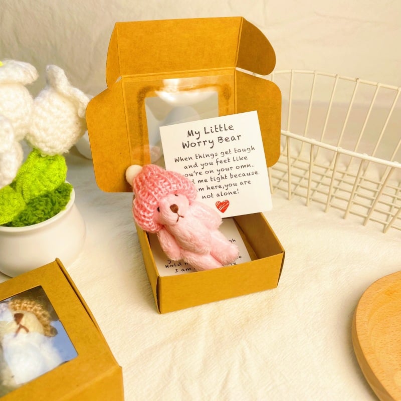🔥Last Day: BUY 3 GET 1 FREE - 🎁Handmade Mini Plush Teddy Bear in Box