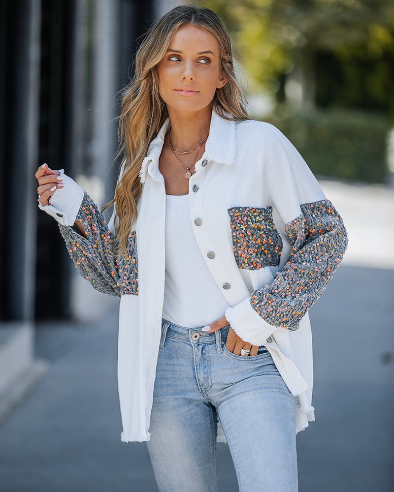 Sequined Patchwork Jacket