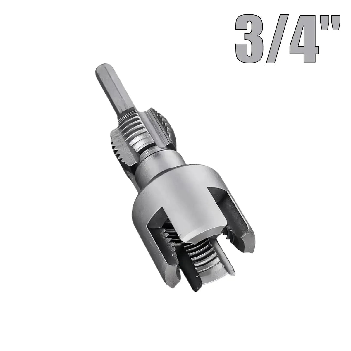🎉Drill-Powered Pipe Thread Cutting Bit — Internal & External Threading for 1/2" & 3/4" Plastic Pipes