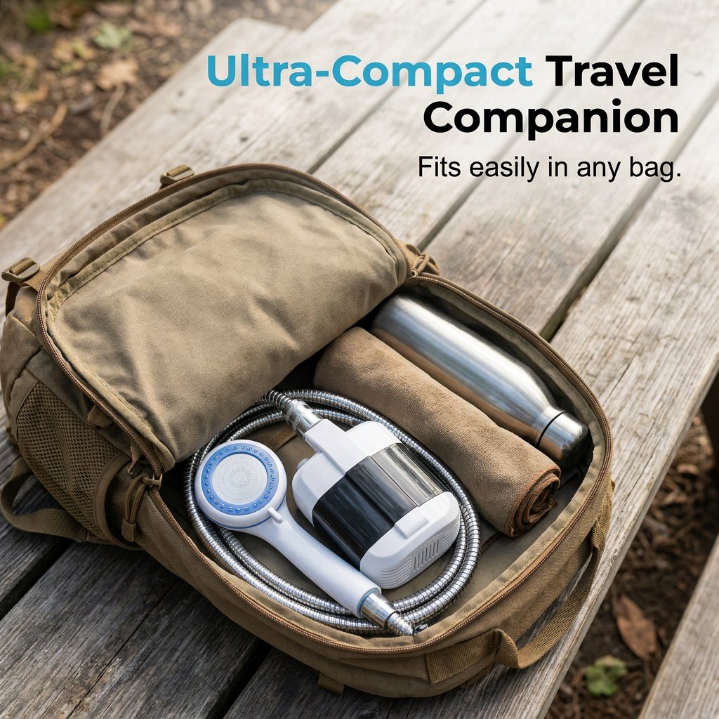 🎉Exclusive Offer🚿 Stay Fresh Outdoors✨ Portable Camping Shower with Adjustable Flow – For Easy & Convenient Outdoor Cleaning!
