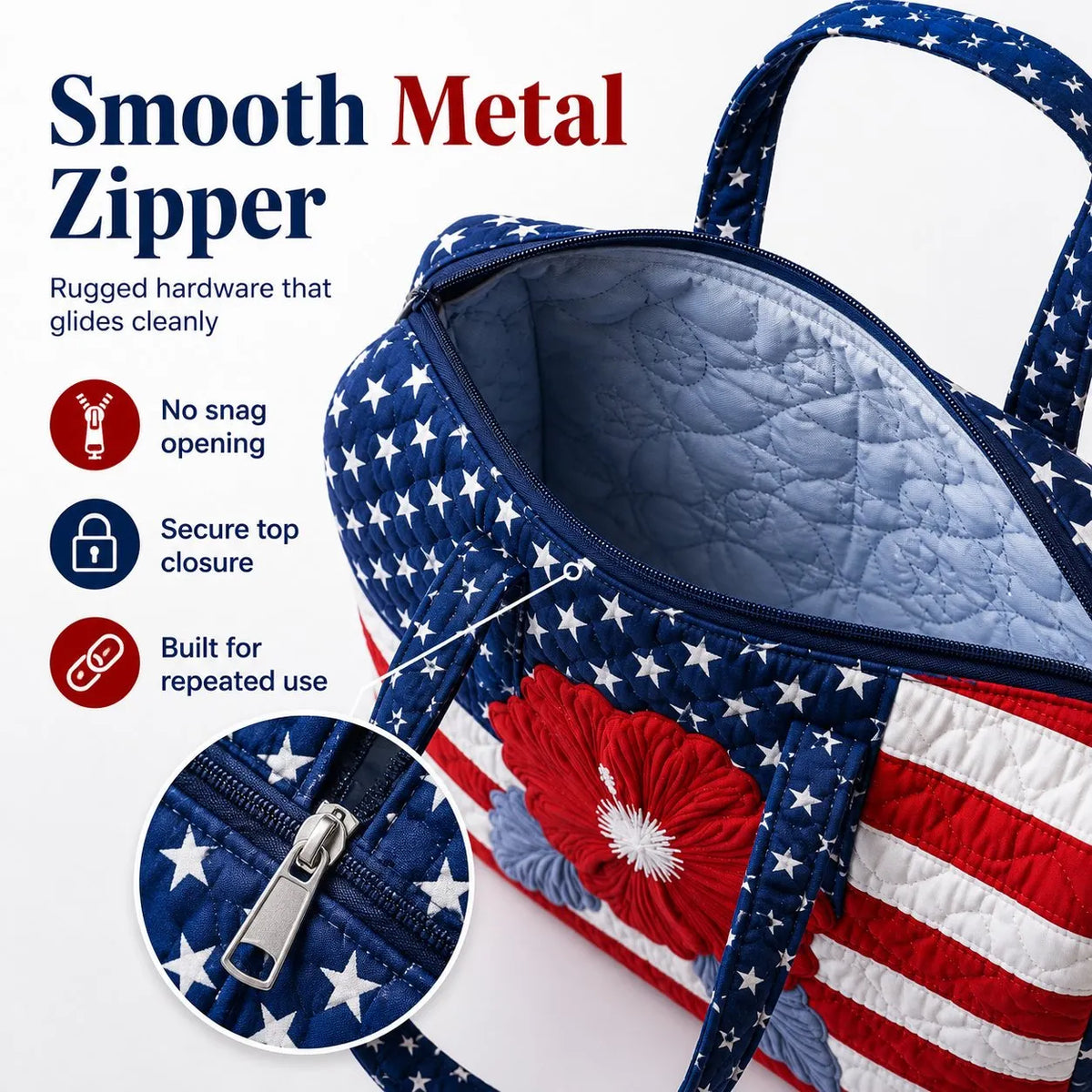 🔥HOT SALE🔥Craftsman’s USA Quilted Duffle Bag