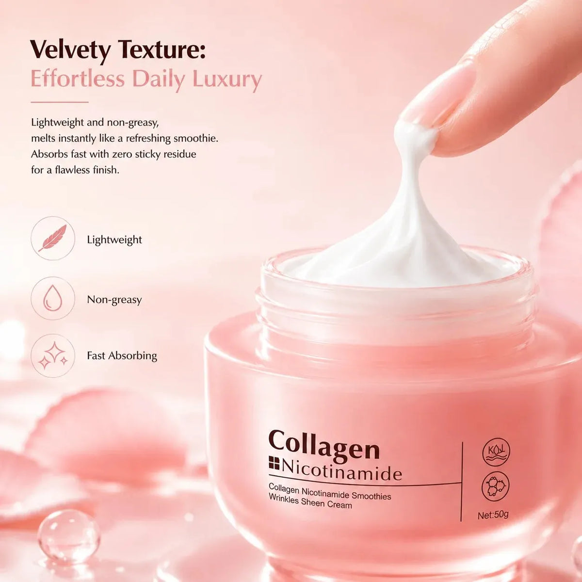 🔥 HOT SALE 🔥🌸 Radiant Collagen & Nicotinamide Smoothies Cream