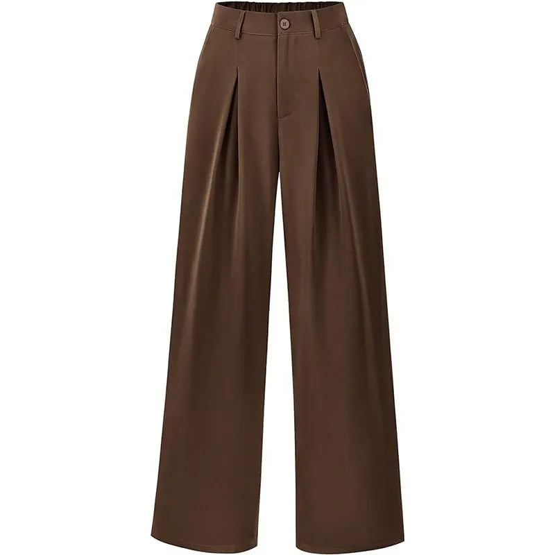 Women's High Waist Casual Wide Leg Loose Trousers Buy 2 Free Shipping