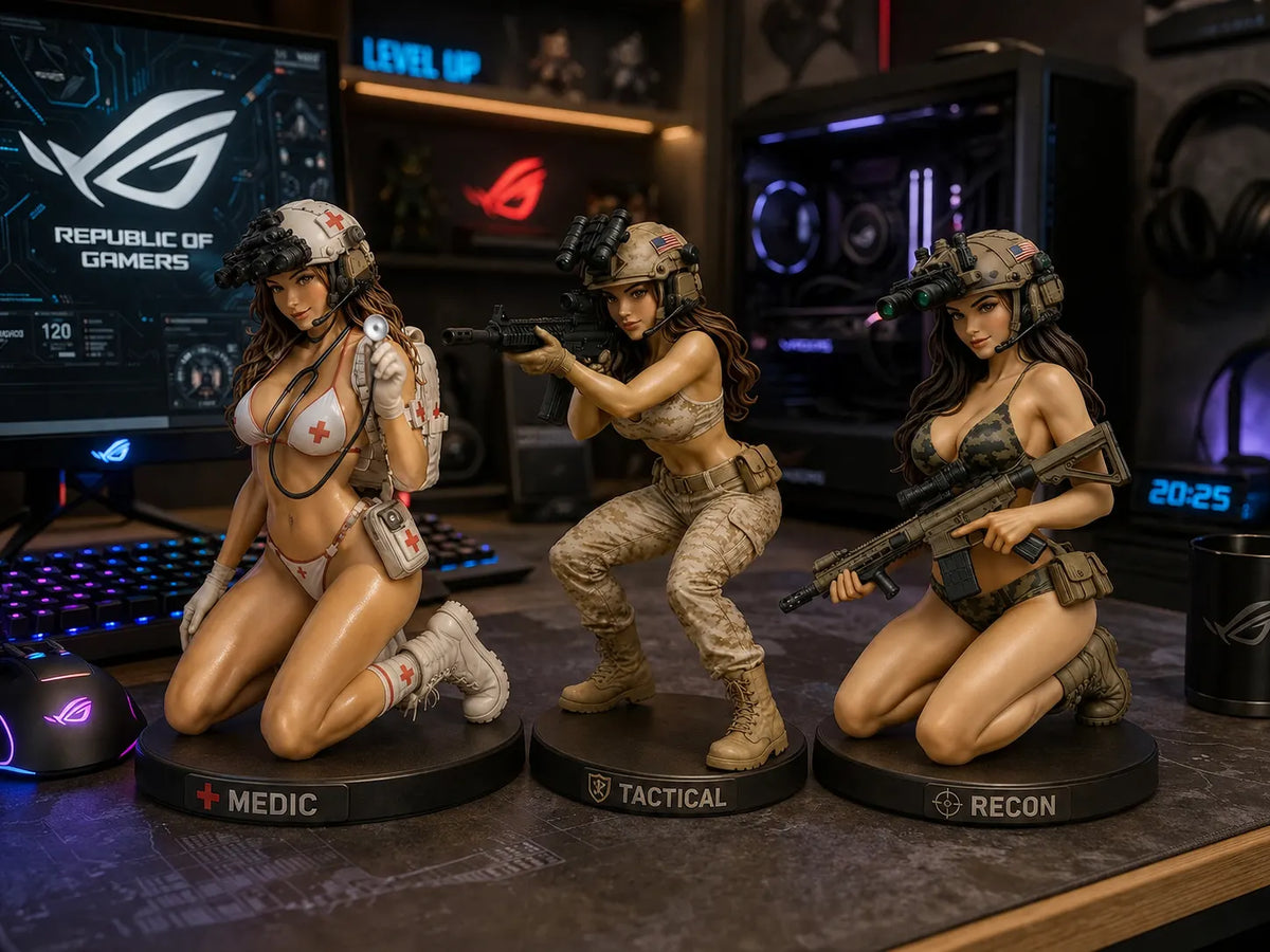 ❤️Last Day:49% OFF✨Tactical Beauty Desktop Collectible - A-Kneeling Firing Position