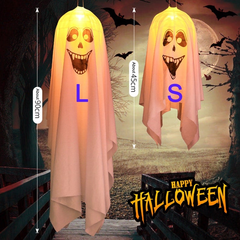 (🎃HALLOWEEN PRE SALE - 49% OFF) Halloween Pumpkin Cloth Lantern,DIY LED Fabric Lantern