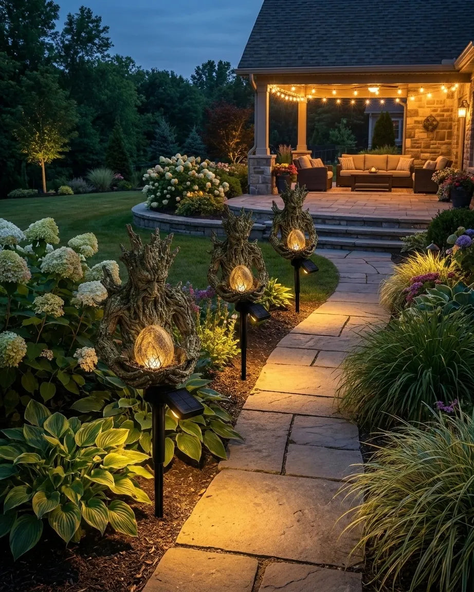 The Guardian of Light – Solar Tree Spirit Garden Lamp
