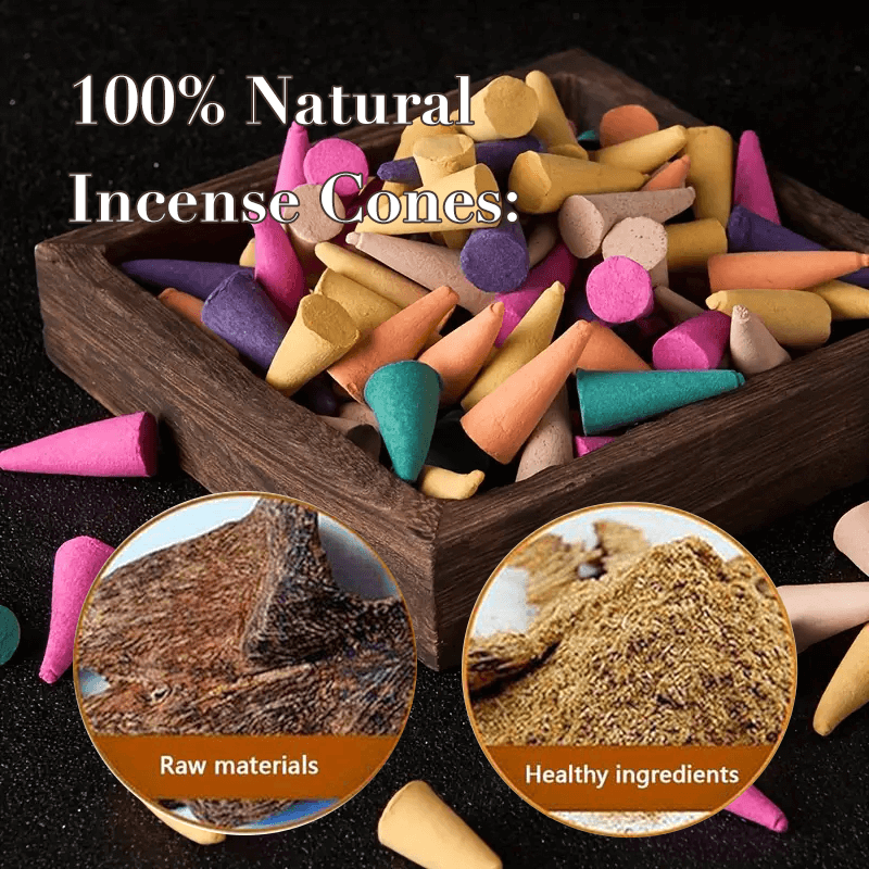 🎉🏠Log Cabin Incense Burner with Smoking Chimney🎄Perfect Christmas Gift