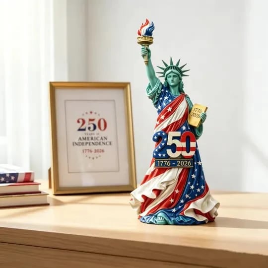 🔥HOT SALE🔥💥🏆Limited-time promotion!Handmade USA 250th Anniversary Statue of Liberty Figurine
