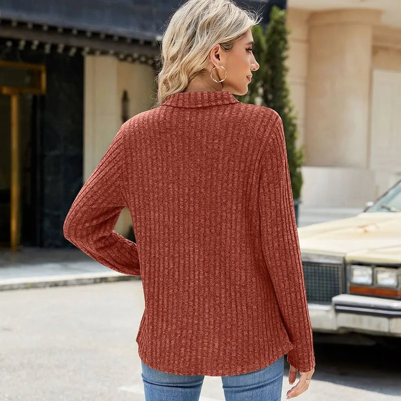 🌸Women's Collared V-Neck Sweater (Buy 2 Free Shipping)