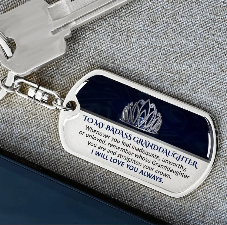 To My Grandson - Remember Whose Grandson You Are - Unique Keychain