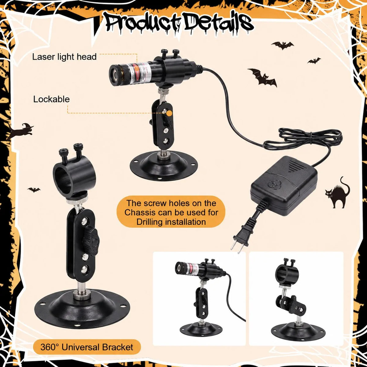 🎉Green Swamp Module / Vertical Laser Projector for Halloween 🎃