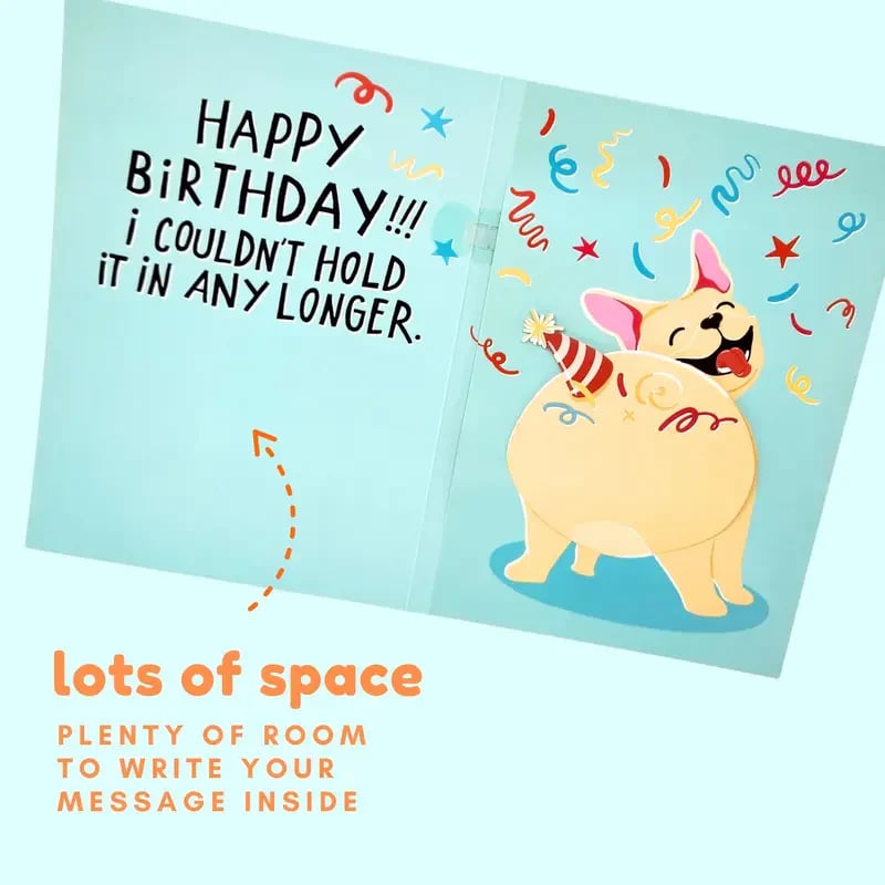 🎉Farting Dog Birthday Card