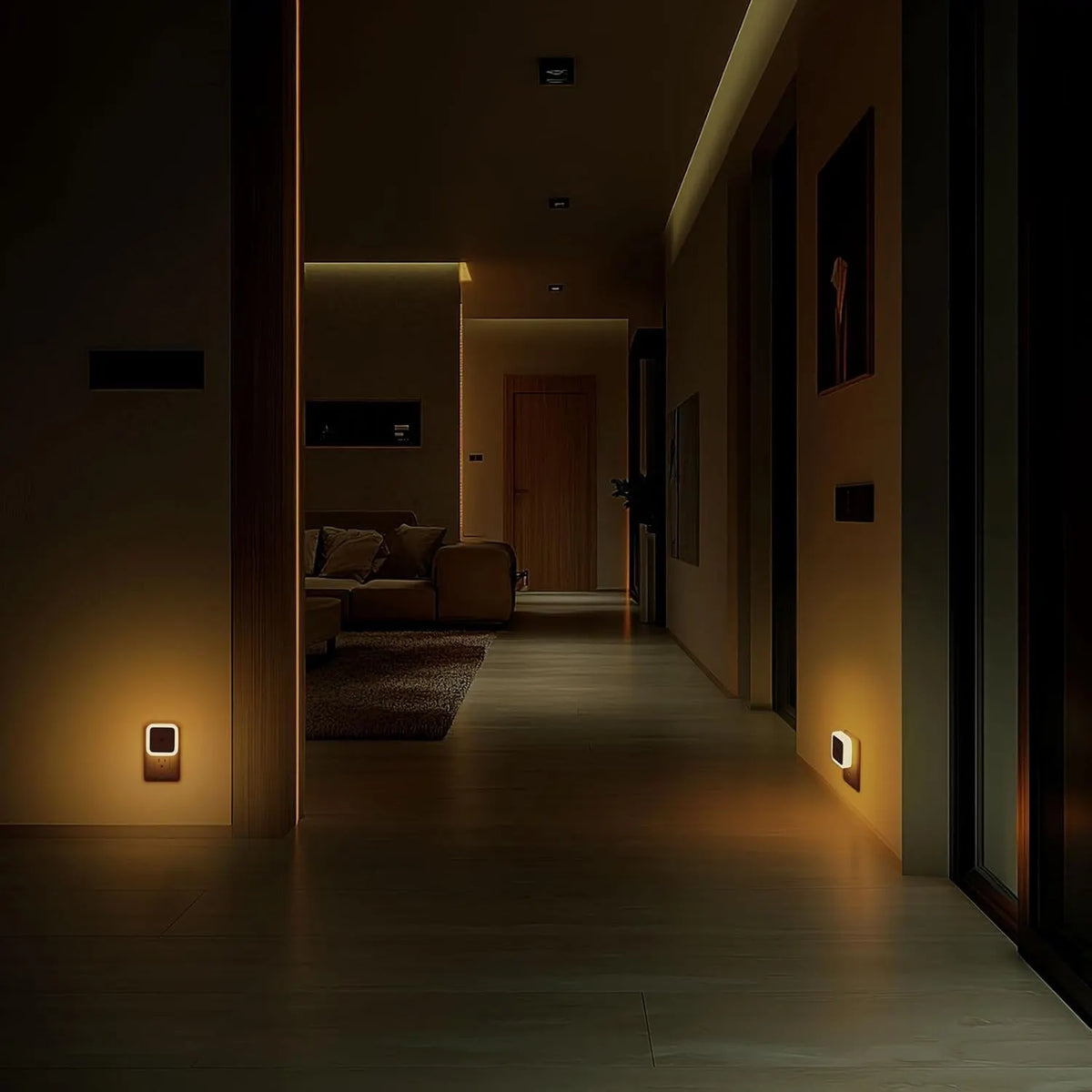 🎉6pcs Night Light, Night Lights Plug into Wall , Nightlight Plug in Night Lights, Dusk to Dawn Night Lamp Led Night Light for Bedroom, Bathroom, Hallway Warm White
