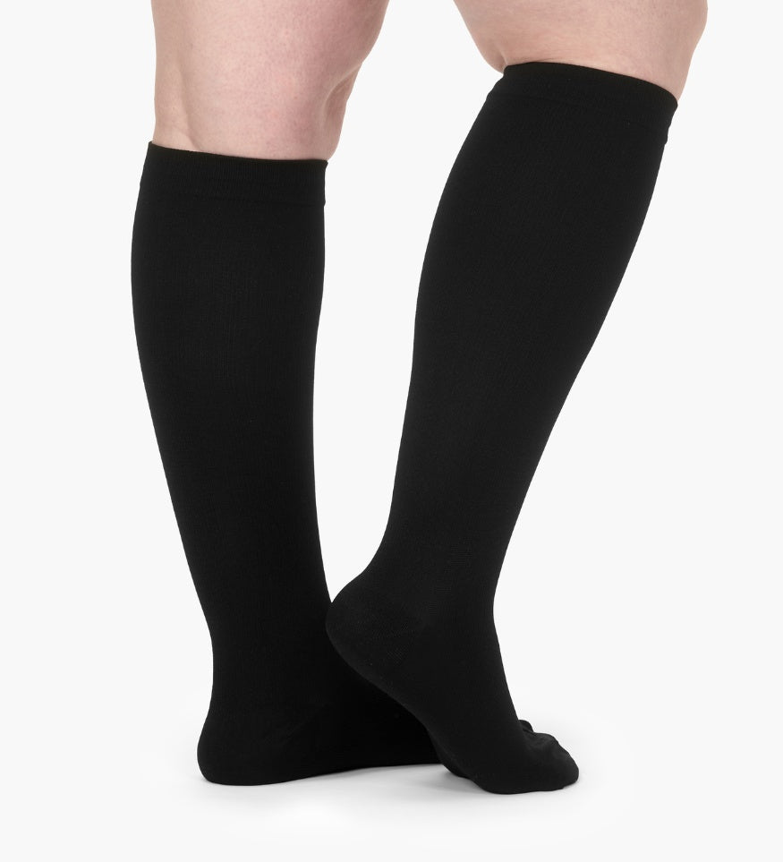 Widened Compression Stockings For Pain Relief