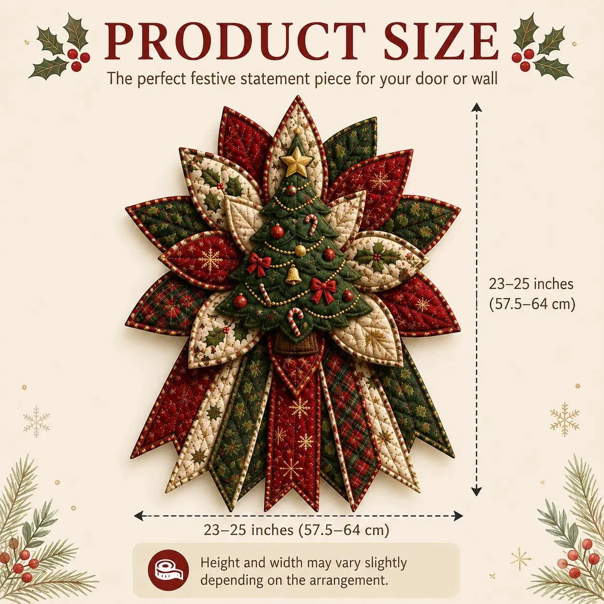 🎉Beginner-Friendly Oversized Christmas Character Quilted Door Hanger Sewing Kit 💕
