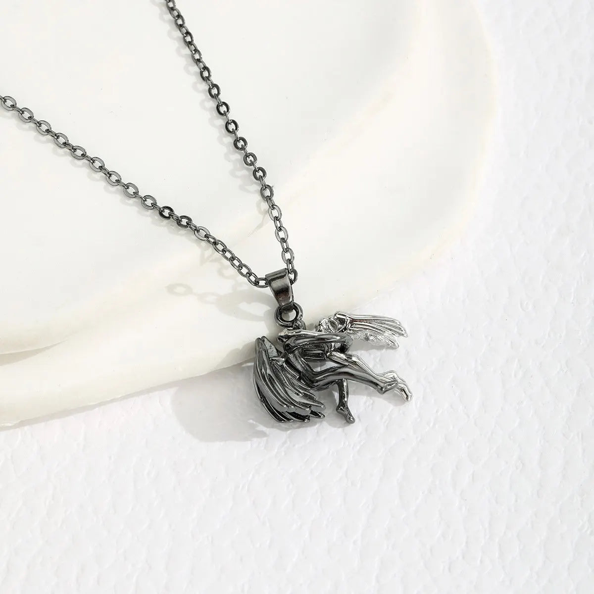 🔥Last 4 hours Sale: Save 49%-925 Silver Angel and Demonio Collar