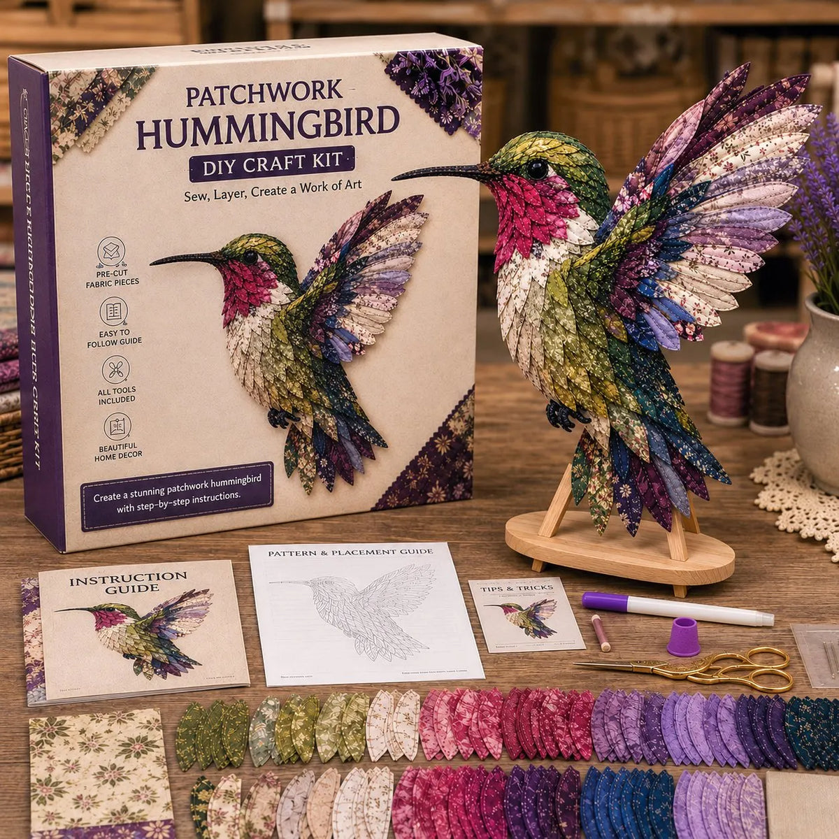 🔥HOT SALE🔥DIY Patchwork Bird Hanging Kit