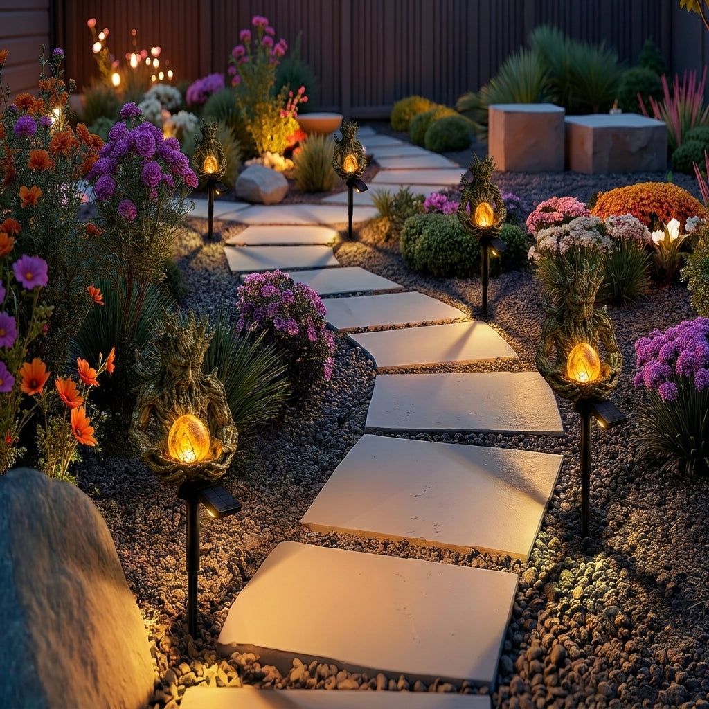 The Guardian of Light – Solar Tree Spirit Garden Lamp