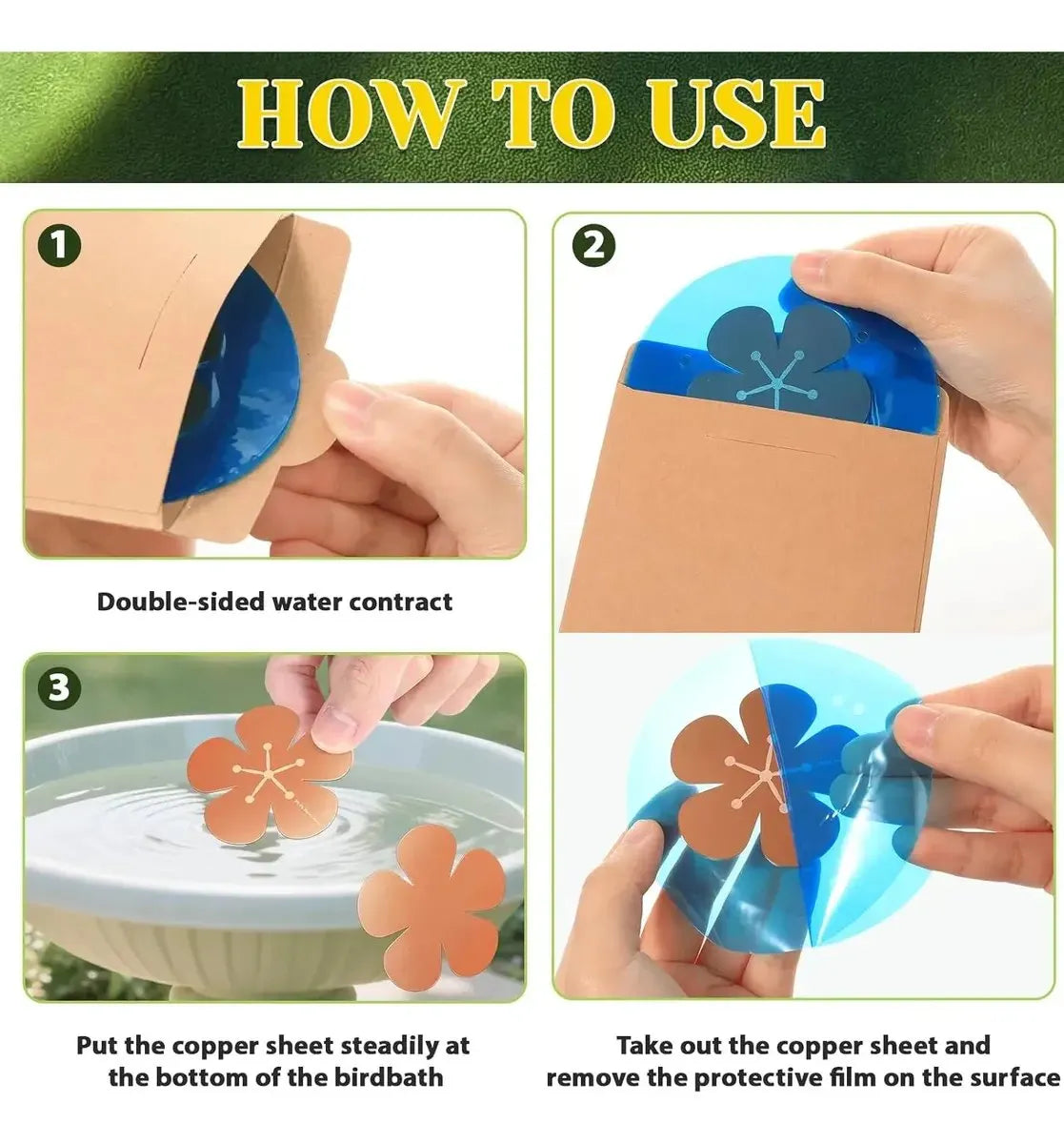 🔥HOT SALE🔥3Pcs Bird Bath Copper Purification Disk